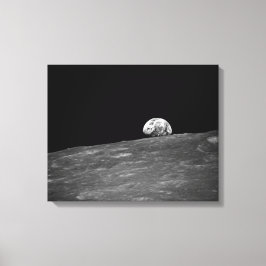 Aarde van Apollo 8 Moon Mission Canvas Afdruk