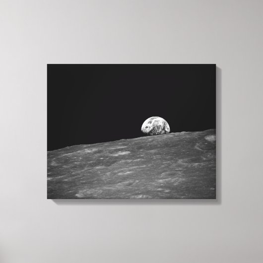 Aarde van Apollo 8 Moon Mission Canvas Afdruk (Voorkant)