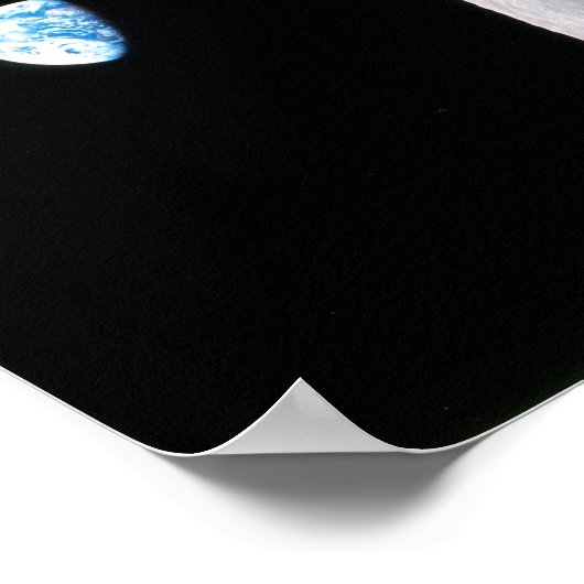 Aarde van Apollo 8 Poster (Hoek)