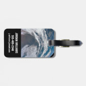 Aarde van de Apollo 12 ruimtesonde. Bagagelabel (Achterkant horizontaal)