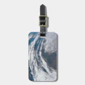 Aarde van de Apollo 12 ruimtesonde. Bagagelabel (Voorkant verticaal)