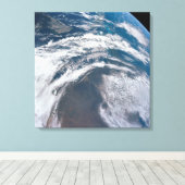 Aarde van de Apollo 12 ruimtesonde. Canvas Afdruk (Insitu (Houten vloer))