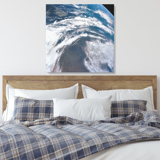 Aarde van de Apollo 12 ruimtesonde. Canvas Afdruk (Insitu (Slaapkamer))