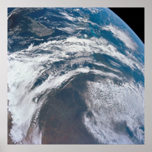 Aarde van de Apollo 12 ruimtesonde. Poster