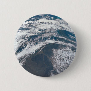 Aarde van de Apollo 12 ruimtesonde. Ronde Button 5,7 Cm