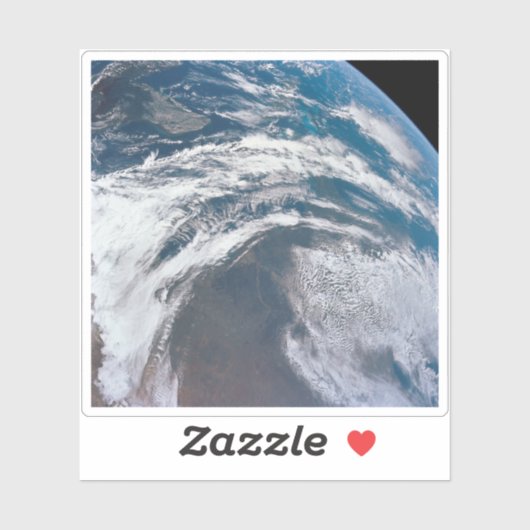 Aarde van de Apollo 12 ruimtesonde. Sticker (Vel)