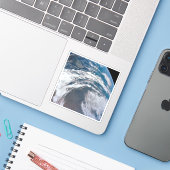 Aarde van de Apollo 12 ruimtesonde. Sticker (Laptop met iPhone)