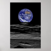 Aarde van de kant van de maan poster (Voorkant)