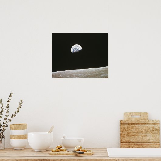 Aarde van de maan 2 poster (Keuken)