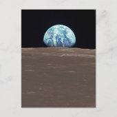 Aarde van de maan briefkaart (Voorkant)