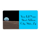 Aarde van de maan etiket (Voorkant)