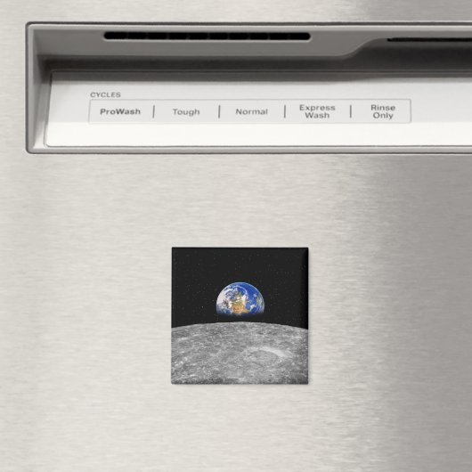 Aarde van de planeet over Moon Magneet (Insitu (Vaatwasser))
