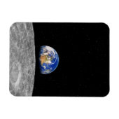 Aarde van de planeet over Moon Magneet (Horizontaal)