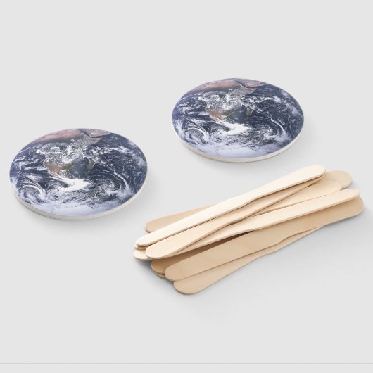 Aarde van de planeet vanaf dag van de ruimtevaart handwaaier (Niet-gemonteerd)