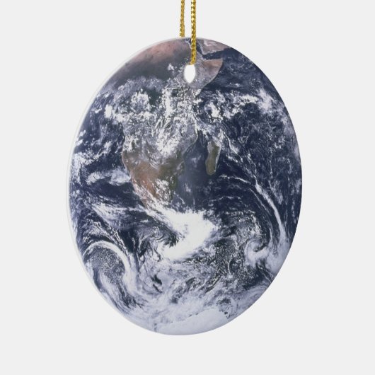 Aarde van de planeet vanaf dag van de ruimtevaart keramisch ornament (Rechts)