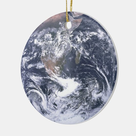 Aarde van de planeet vanaf dag van de ruimtevaart keramisch ornament (Links)