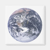 Aarde van de planeet vanaf dag van de ruimtevaart magneet (Voorkant)