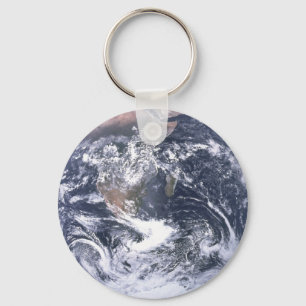 Aarde van de planeet vanaf dag van de ruimtevaart sleutelhanger