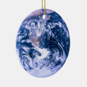 Aarde van de ruimteblauwe marmer keramisch ornament (Rechts)