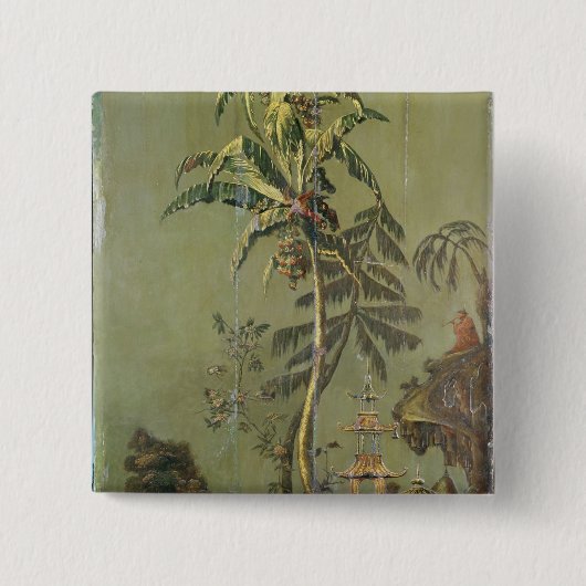 Aarde, van een reeks panelen die vierkante button 5,1 cm (Voorkant)