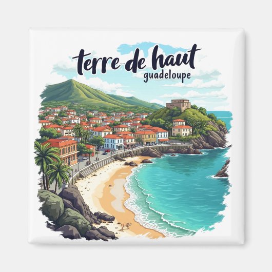 AARDE VAN HET HOGE GUADELOUPE MAGNEET (Voorkant)