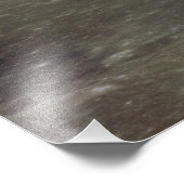 Aarde van maan in zwarte ruimte: aardopgang foto afdruk (Hoek)