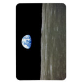 Aarde van maan in zwarte ruimte: aardopgang magneet (Verticaal)