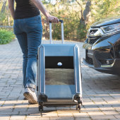 Aarde van maan in zwarte ruimte: aardopgang sticker (Koffer Insitu)