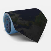 Aarde van planeet uit de ruimte stropdas (Opgerold)