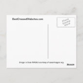 Aarde van planeet vanuit de ruimte briefkaart (Achterkant)