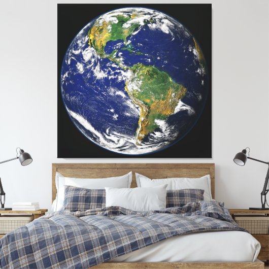 AARDE VAN RUIMTE Aangepaste Fotografie Canvas Prin (Insitu (Slaapkamer))