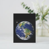 Aarde van ruimte briefkaart (Staand voorkant)