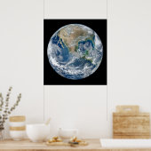 AARDE VAN RUIMTEPLANET Blue Marble 2012 Composite Poster (Keuken)