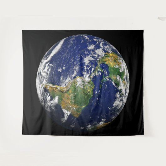 AARDE VAN SPACE Custom Polyester Tapestry Wandkleed (Voorkant (horizontaal))
