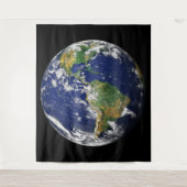 AARDE VAN SPACE Custom Polyester Tapestry Wandkleed (Voorkant)