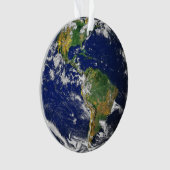 AARDE VANAF RUIMTE Aangepaste, acrylhechtende vers Ornament (voorkant)