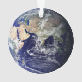 AARDE VANAF RUIMTE Aangepaste, acrylhechtende vers Ornament (achterkant)