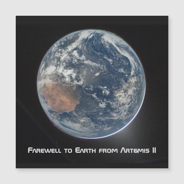 Aarde vanuit Artemis II (Voorkant)