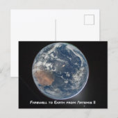 Aarde vanuit Artemis II Briefkaart (Voorkant / Achterkant)