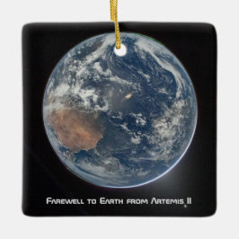 Aarde vanuit Artemis II Keramisch Ornament