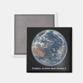 Aarde vanuit Artemis II Magneet (Voorkant / Achterkant)