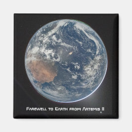 Aarde vanuit Artemis II Magneet