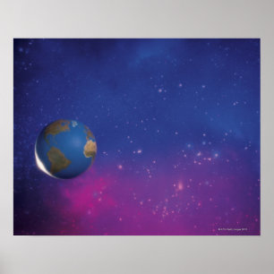 Aarde vanuit de ruimte poster