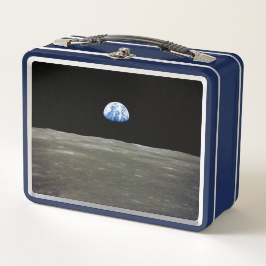 Aarde vanuit Maan in de zwarte ruimte: Earthrise (Voorkant)