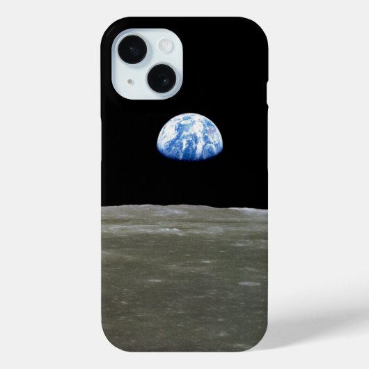 Aarde vanuit Maan in de zwarte ruimte: Earthrise Case-Mate iPhone Case (Achterkant)