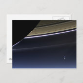 Aarde vanuit Saturnus Briefkaart (Voorkant / Achterkant)