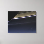 Aarde vanuit Saturnus Canvas Afdruk (Voorkant)