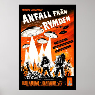 Aarde versus de vliegende schotels poster
