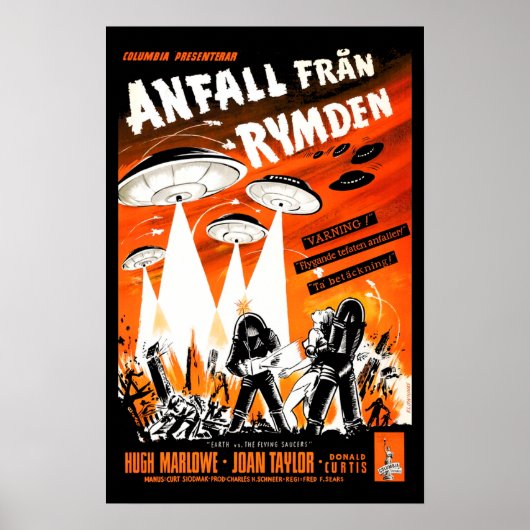 Aarde versus de vliegende schotels poster (Voorkant)