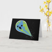 Aarde versus Zwart Gat Kaart (Gele Bloem)